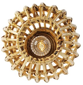 Rusztikus mennyezeti lámpa bambuszból 25 cm - Canna