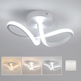 Lampa Sufitowa Plafon Led Biały Nowoczesny Do Salonu 3000K/4500K/6500K 20W