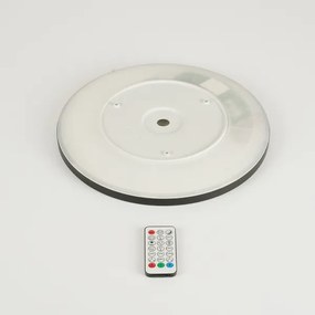 Brilagi - LED RGB dimmelhető ultravékony lámpatest LED/18W/230V átm. 30 cm fekete + távirányító