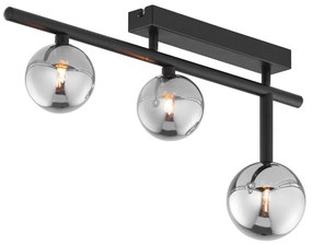 Jupiter 1907 - NEPTUN felületre szerelhető csillár 3xG9/14W/230V fekete/füstszürke