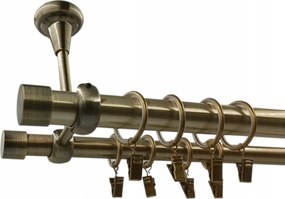 Mennyezeti Függönykarnis 25+19mm Antik Arany 140 Luna