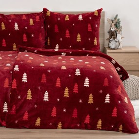 4Home Crimson Woods mikroflanel ágynemű, 140 x 200 cm, 70 x 90 cm