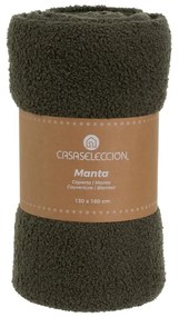 Zöld sherpa takaró 130x160 cm Sherpa Bouclé – Casa Selección