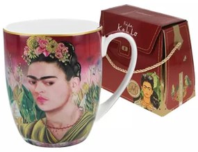 H.C.836-0002 Porcelánbögre 380ml, dobozban, Frida Kahlo: Önarckép