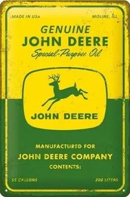 Fém tábla John Deere Special Purpose Oil, (20 x 30 cm)
