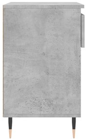 betonszürke szerelt fa cipőszekrény 70x36x60 cm