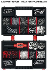 Két tokrendező 28,7 x 18,6 x 10 cm, elválasztók, szürke