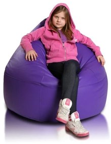 EMI golyó alakú lila műbőr babzsákfotel