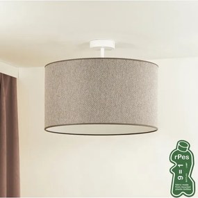 Duolla - Felületre szerelhető csillár ROLLER ECO RECYCLING 1xE27/15W/230V átm. 45 cm barna