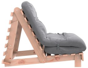 tömör duglászfenyő futon kanapéágy matraccal 80 x 206 x 11 cm