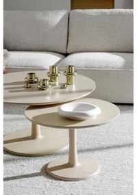 Natúr színű kerek dohányzóasztal tölgyfa dekorral 60x60 cm Hobart – Rowico