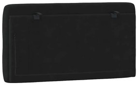 fekete bársony fejtámla párna 100 cm