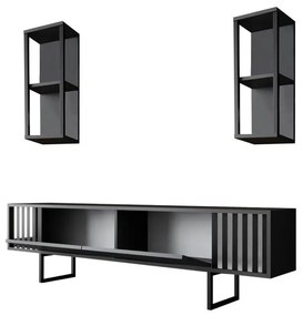 TV szekrény Chrome Line - Anthracite, Black