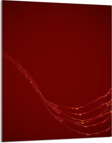 Üveg Vágódeszka 40x52 Piros Konyhai