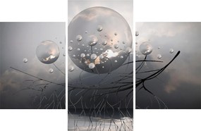 Absztrakt gömbök képe (90x60 cm)