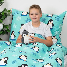 4Home Arctic Friends gyerek pamut ágyneműhuzat, 140 x 200 cm, 70 x 90 cm