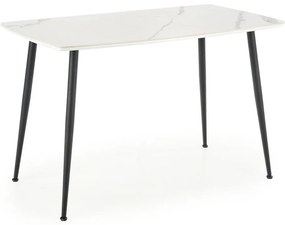 Étkezőasztal ALARA fehér márvány dekor/fekete