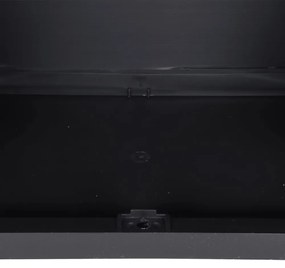 szürke és fekete PP kültéri tárolószekrény 65 x 37 x 165 cm