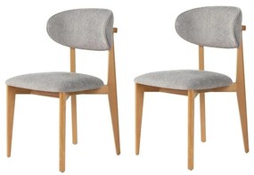 Lionte Grey and Light Oak étkezőszék szett, 2 db