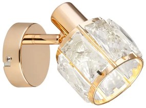 Fali spotlámpa DUBAI 1xE14/40W/230V Rózsaarany