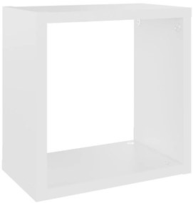 2 db fehér fali kockapolc 26 x 15 x 26 cm