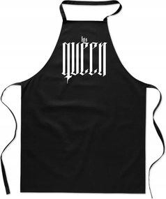 Konyhai Kötény fekete Valentin Napi Ajándék His Queen FA_436_cz