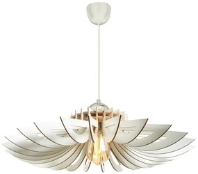 Csillár zsinóron 1xE27/60W/230V fehér átm. 68 cm