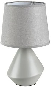 LED lámpatest , asztali , E14-es foglalatú , textil , szürke , éjjeli lámpa , Rábalux , WENDY