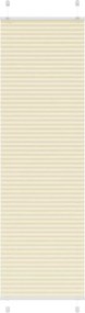 vidaXL pliszírozott redőny krém 60x200 cm szövetszélesség 59,4 cm