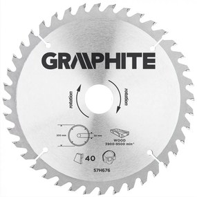 KŐRFŰRÉSZLAP 200*30 MM HM 40FOG GRAPHITE