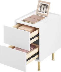 Woltu Éjjeli asztal 2 fiókkal, kiegészítő asztal