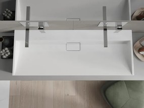 Mexen Ava konglomerátum feletti mosdó 120 x 46 cm, fehér - 23011200