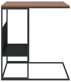 Fekete szerelt fa kisasztal 55 x 36 x 59,5 cm