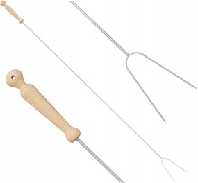 Rozsdamentes Villák grill tűzrakó bot villa 125 cm 5 db