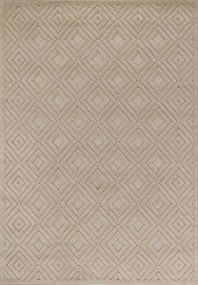 Bézs szőnyeg nappaliba ,modern kivágott boho minta 160x220cm