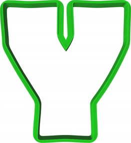 Oktató Keksz- És Mézeskalács lyukasztó Y betű 8cm