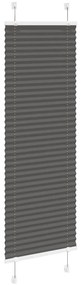 pliszírozott redőny fekete 50x100 cm szövetszélesség 49,4 cm