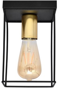 Mennyezeti lámpa FINN 1xE27/15W/230V fekete/arany