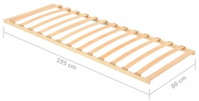 13 léces ágyrács 80 x 200 cm