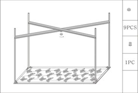 Konzol pillangók üveg 100x35x80cm