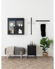 Dalby fiókos szekrény, 2 fiók, acél, fekete 40x40x59,5 cm