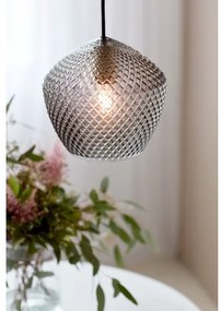 Nordlux - Csillár zsinóron ORBIFORM 1xE27/40W/230V fekete/szürke