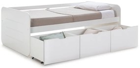 Fehér gyerekágy tárolóhellyel 90x190 cm Abbott – Marckeric
