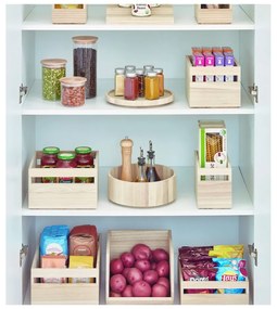 Forgó konyhai rendszerező paulownia fából, ø 26,7 cm - iDesign