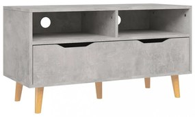betonszürke szerelt fa TV-szekrény 90 x 40 x 48,5 cm
