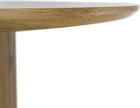 Étkezőasztal, tölgy, átmérő 120 cm, MAHIR TYP 2