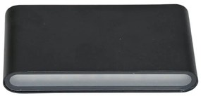 Ecolite ZFP12-CR - LED Kültéri fali lámpa BRICK 2xLED/6W/230V IP65 fekete