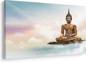 Kép - Buddha vigyáz a földre (90x60 cm)