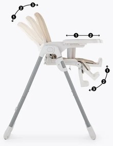 PETITE&MARS - Gyermek etetőszék GUSTO rózsaszín