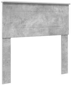 vidaXL Tárolós Ágy fejtámlával Beton Szürke 75 x 190 cm Faanyag